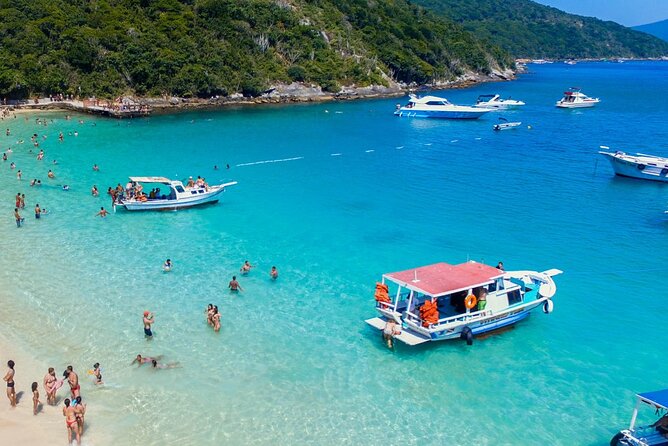 Boat Tour in Arraial do Cabo from Buzios with Lunch - Forno Beach: boat-only access and a tight 40-minute swim