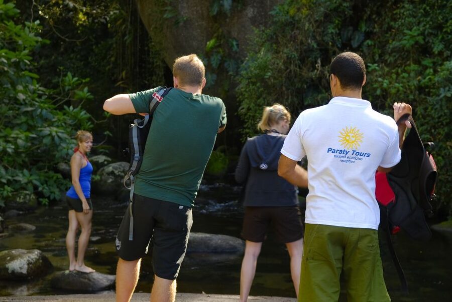 Paraty: Jungle Waterfalls and Cachaça Distillery Jeep Tour - Tobogã waterfall in Penha: where rock slide fun meets safety