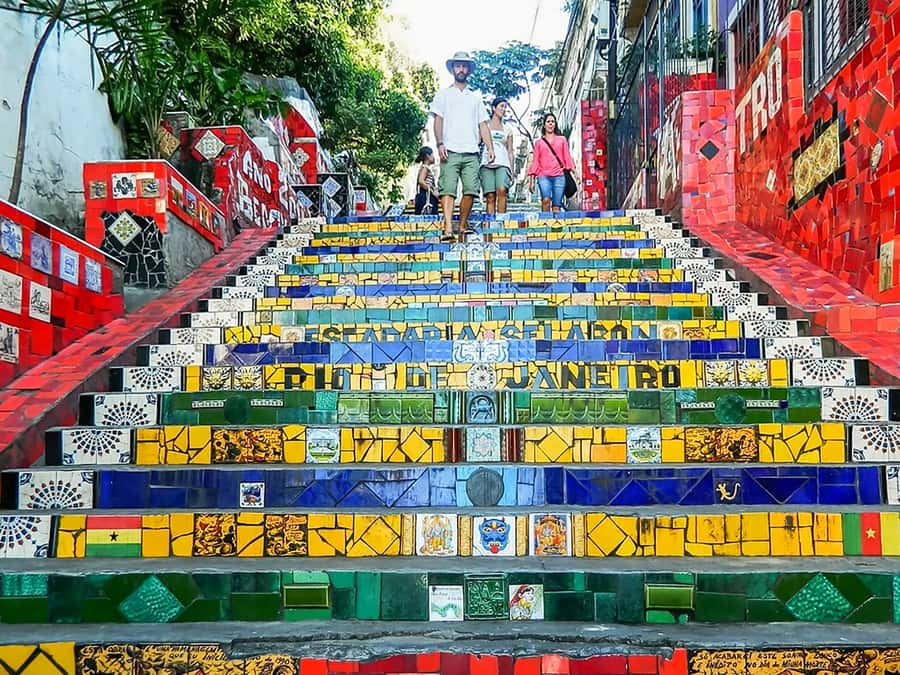 Rio de Janeiro: 6-Stop Highlights of Rio with Lunch - Selarón Steps: The 250-Step Tile Monument by Jorge Selarón