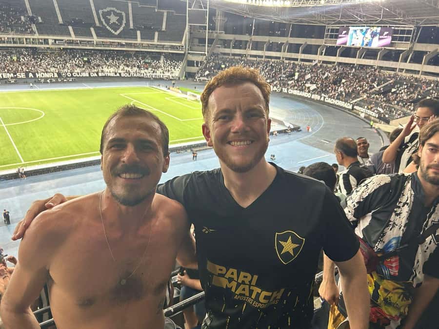 Rio de Janeiro: Enjoy a Botafogo soccer game with Locals - Pre-match fan time at the stadium front, with beer and local food nearby