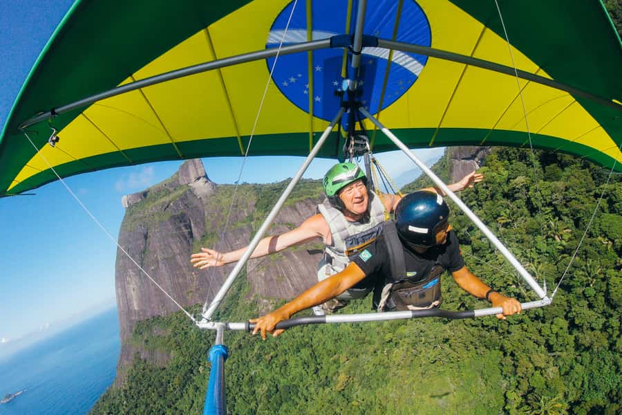 Rio de Janeiro: Hang Gliding Tandem Flight - From Hotel Door to Hilltop Takeoff in Tijuca National Park